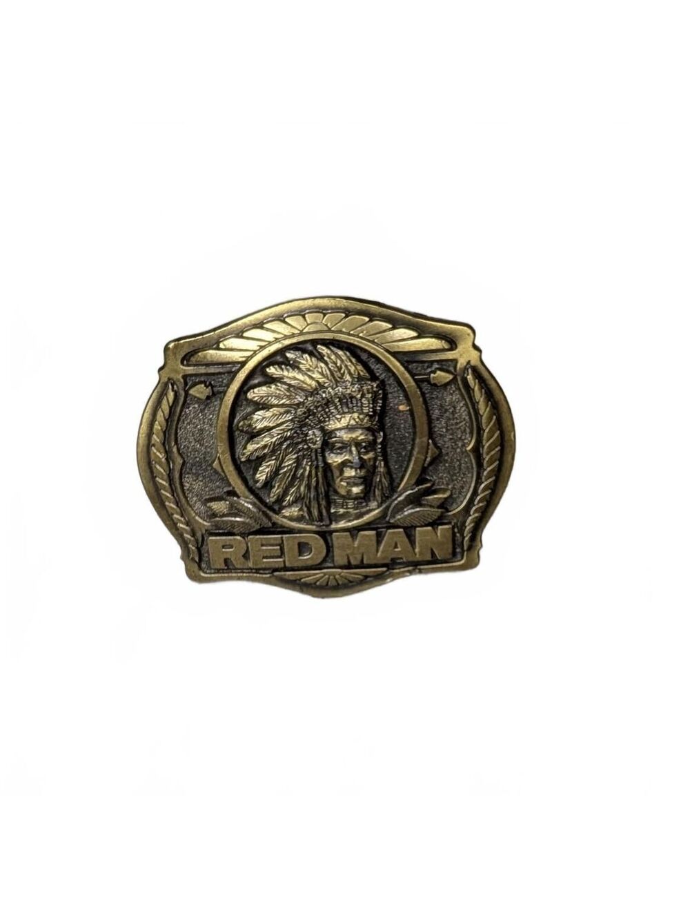 Vintage Redman Tobacco Brass Belt Buckle 1998 Limited Edition‎